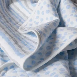 Trend Lab Blankets & Quilts*Cloud Knit Blanket, Blue/Gray