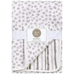 Trend Lab Blankets & Quilts*Cloud Knit Blanket, Grey/White
