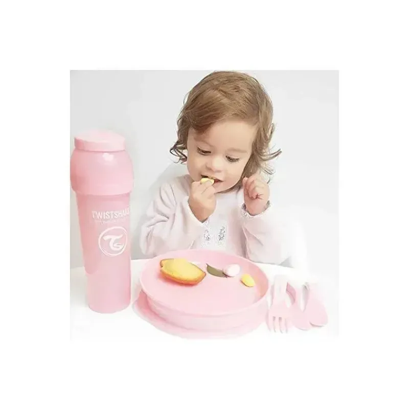 Twistshake Plates & Bowls|Dishes, Utensils & Food Containers*- Plate 6+ M, Pastel Pink