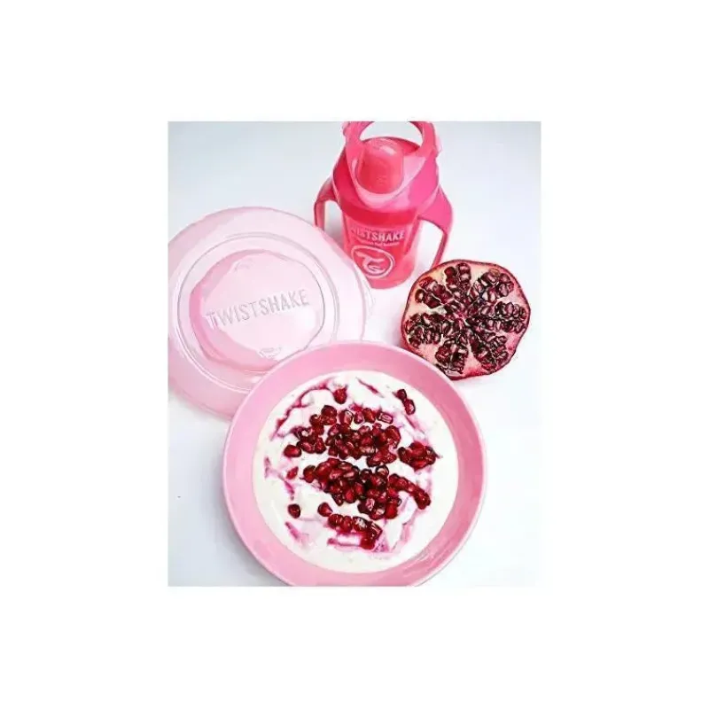 Twistshake Plates & Bowls|Dishes, Utensils & Food Containers*- Plate 6+ M, Pastel Pink