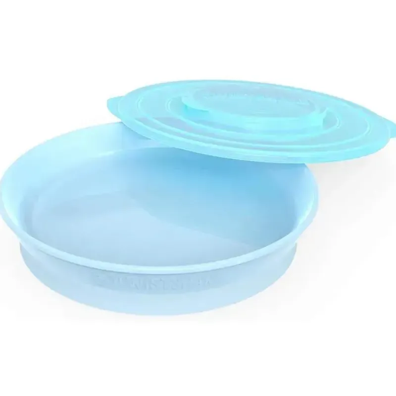 Twistshake Plates & Bowls|Dishes, Utensils & Food Containers*- Plate 6+ M, Pastel Blue