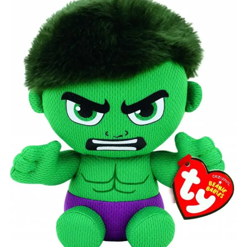 Ty Super Heroes|Plush & Stuffed Animals*- Beanie Babies Hulk, Green