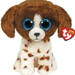 Ty Plush & Stuffed Animals*- Plush, Muddles Brown White Dog