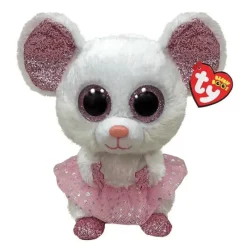 Ty Plush & Stuffed Animals*- Plush White Ballerina Mouse Regular, Nina