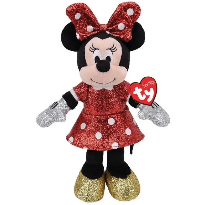 Ty Mickey & Minnie|Plush & Stuffed Animals*- Super Sparkle Red Regular, Minnie