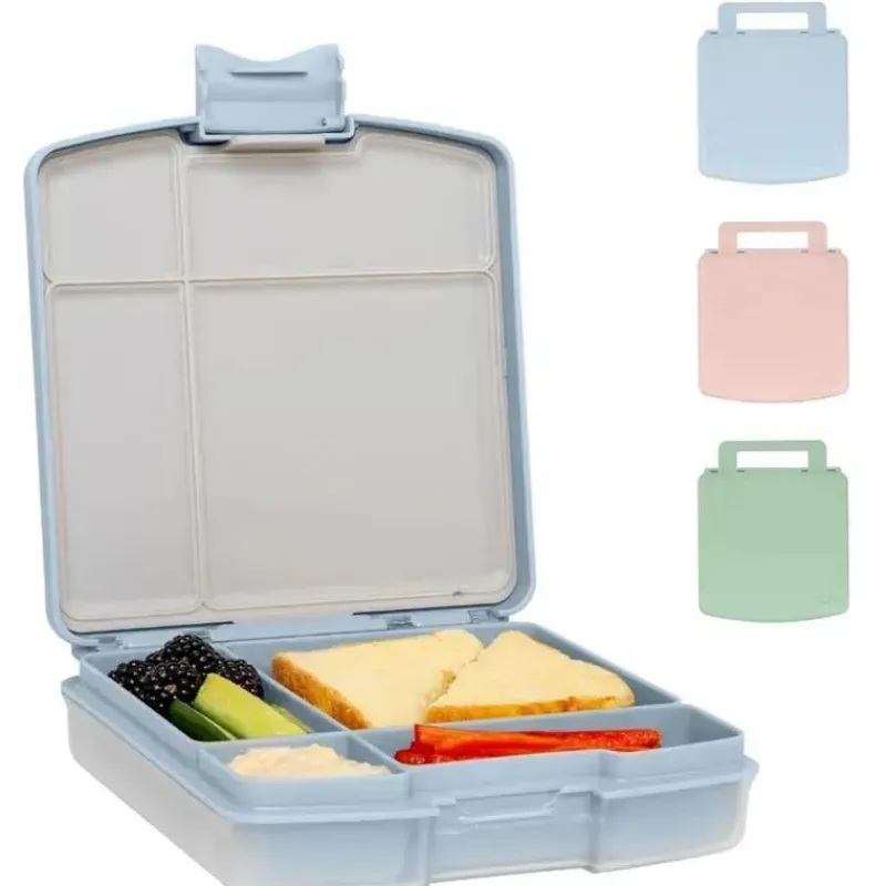 Ubbi Lunch Box|Dishes, Utensils & Food Containers*- Bento Lunch Box for Kids, Cloudy Blue