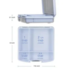 Ubbi Lunch Box|Dishes, Utensils & Food Containers*- Bento Lunch Box for Kids, Cloudy Blue