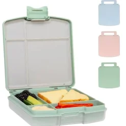 Ubbi Lunch Box|Dishes, Utensils & Food Containers*- Bento Lunch Box for Kids, Sage Green