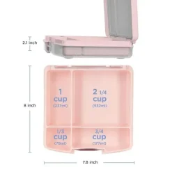 Ubbi Lunch Box|Dishes, Utensils & Food Containers*- Bento Lunch Box for Kids, Blush Pink