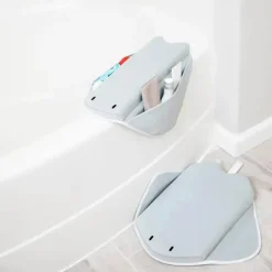 Ubbi Bath Accessories & Organization*- Cushioned Elbow Rest, Gray Stingray