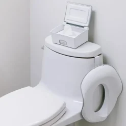 Ubbi Wipes & Warmers*- Flushable Wipes Dispenser, White/Grey