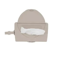 Ubbi Wipes & Warmers*- On-the-Go Baby Wipes Dispenser, Portable Wipes Container, Taupe