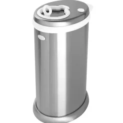 Ubbi Diaper Pails & Refills*- Steel Odor Locking Diaper Pail, Chrome