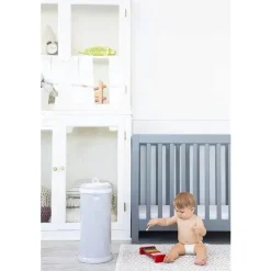 Ubbi Diaper Pails & Refills*- Steel Odor Locking Diaper Pail, Grey