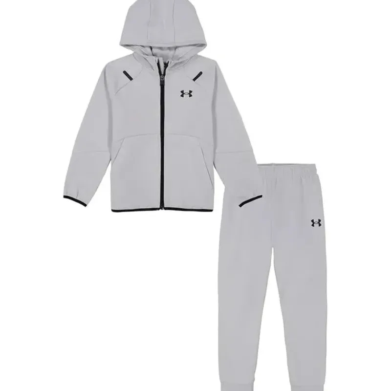Under Armour Baby Athletic*- Baby Long Sleeve Unstoppable Knit Set, Mod Gray
