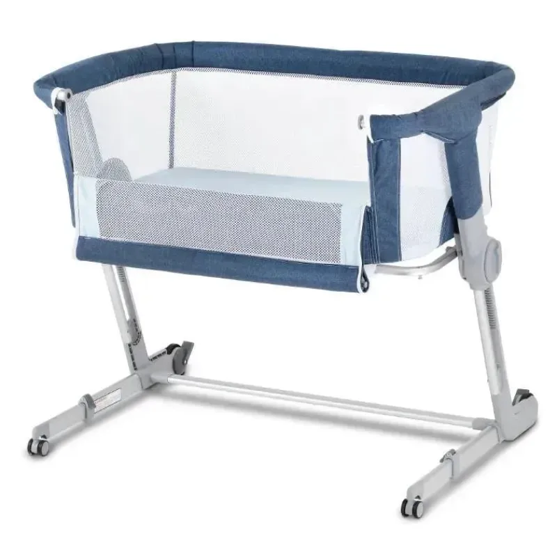 Unilove Bedding Sets*- Hug Me Plus 3-In-1 Bedside Sleeper, Airflow Denim Blue