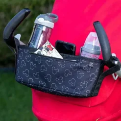 J.L. Childress Mickey & Minnie|Storage & Organizers*Universal Stroller Organizer & Accessory, Mickey Black