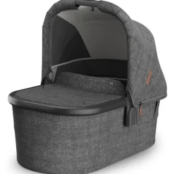 Uppababy Bassinets & Carrycots*- Bassinet V3, Compatible with Vista, Cruz, Ridge, Minu Strollers, Greyson (Charcoal Mélange/Carbon Frame)