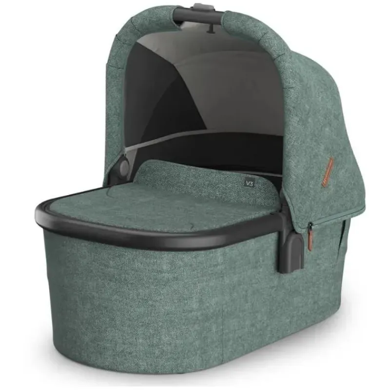 Uppababy Bassinets & Carrycots*- Bassinet V3, Gwen(Green Mélange/Carbon Frame)
