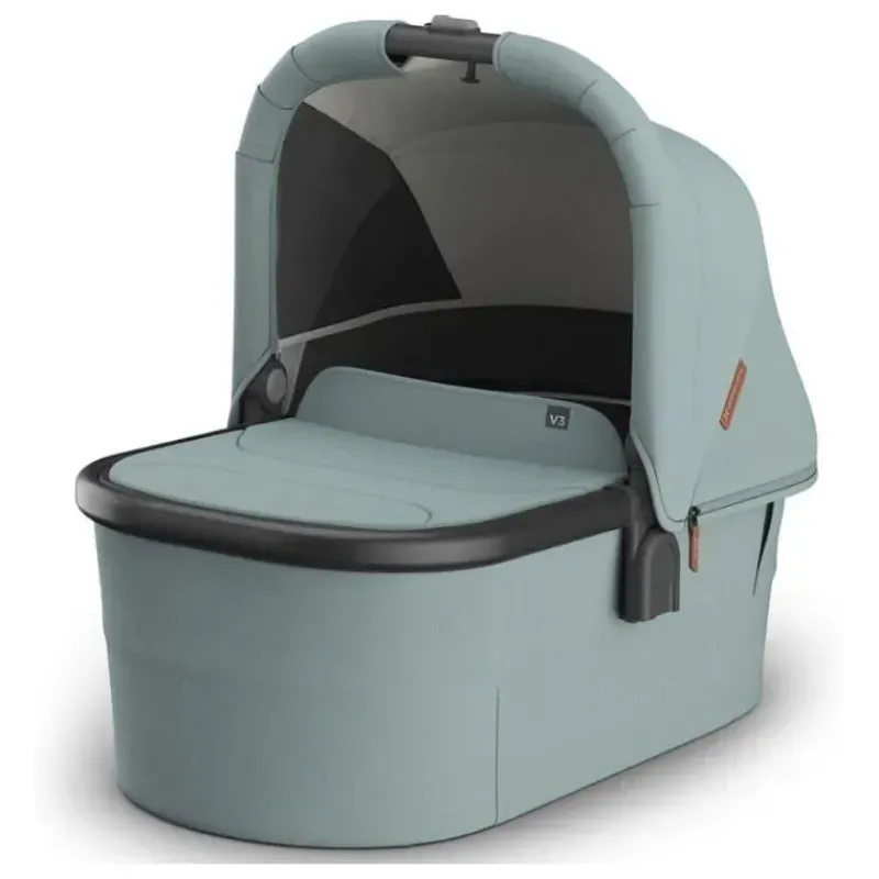 Uppababy Bassinets & Carrycots*- Bassinet V3, Kenzi (Mystic Aqua/Carbon Frame)