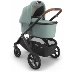 Uppababy Bassinets & Carrycots*- Bassinet V3, Kenzi (Mystic Aqua/Carbon Frame)