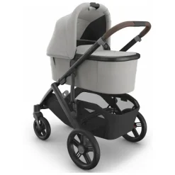 Uppababy Bassinets & Carrycots*- Bassinet V3, Savannah (Pearl Gray Jacquard/Carbon Frame)