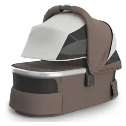 Uppababy Bassinets & Carrycots*- Bassinet V3, Theo (Dark Taupe/Silver Frame)