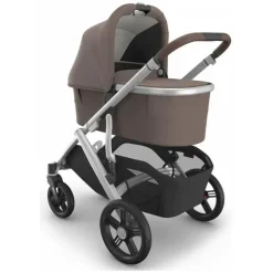 Uppababy Bassinets & Carrycots*- Bassinet V3, Theo (Dark Taupe/Silver Frame)