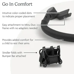Uppababy Cup Holders, Trays & Belly Bars*- Bumper Bar For Minu Duo, Black