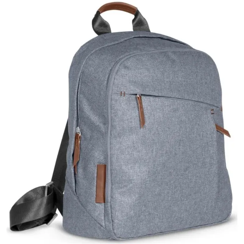 Uppababy Diaper Backpacks*- Changing Backpack, Gregory (Blue Mélange/Saddle Leather)