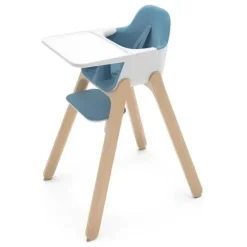 Uppababy High Chair*- Ciro Highchair, Caleb Steel Blue