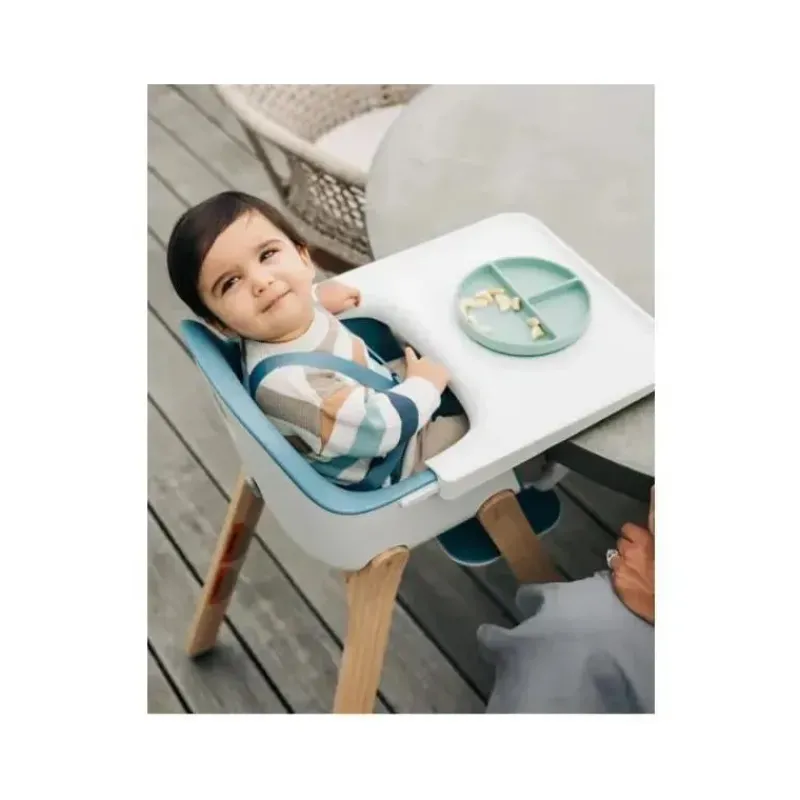 Uppababy High Chair*- Ciro Highchair, Caleb Steel Blue