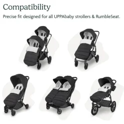 Uppababy Footmuffs & Blankets*- Cozyganoosh, Jake (Charcoal)