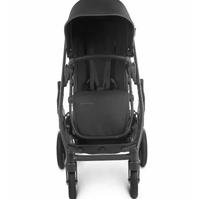 Uppababy Single Strollers*- Cruz Stroller V2, Jake (Charcoal/Carbon Frame/Black Leather)