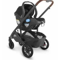 Uppababy Single Strollers*- Cruz V2 Stroller, Greyson (Charcoal Melange/Carbon/Saddle Leather)