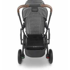 Uppababy Single Strollers*- Cruz V2 Stroller, Greyson (Charcoal Melange/Carbon/Saddle Leather)