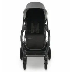 Uppababy Single Strollers*- Cruz V2 Stroller, Greyson (Charcoal Melange/Carbon/Saddle Leather)