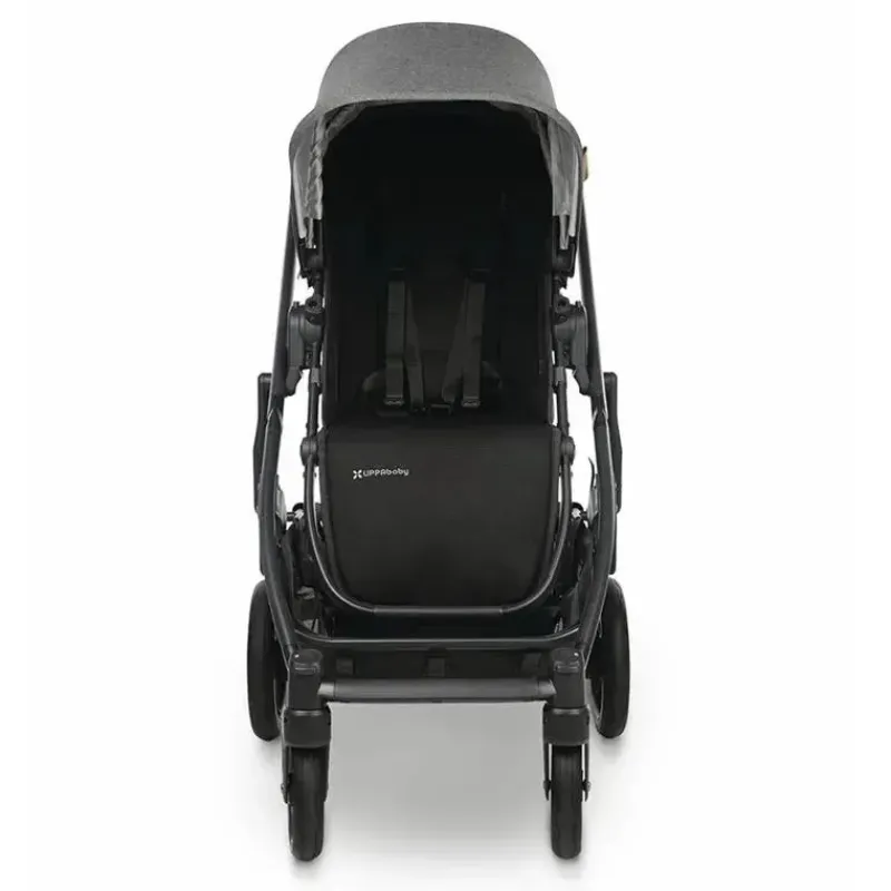 Uppababy Single Strollers*- Cruz V2 Stroller, Greyson (Charcoal Melange/Carbon/Saddle Leather)