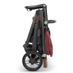 Uppababy Single Strollers*- Cruz V2 Stroller, Lucy (Rosewood Mélange/Carbon Frame/Saddle Leather)