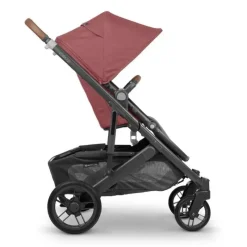 Uppababy Single Strollers*- Cruz V2 Stroller, Lucy (Rosewood Mélange/Carbon Frame/Saddle Leather)