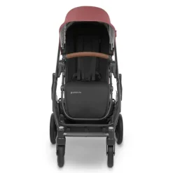 Uppababy Single Strollers*- Cruz V2 Stroller, Lucy (Rosewood Mélange/Carbon Frame/Saddle Leather)