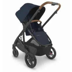 Uppababy Single Strollers*- Cruz V2 Stroller, Noa (Navy/Carbon/Saddle Leather)