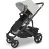 Uppababy Single Strollers*- Cruz V2 Stroller, Anthony (Carbon/Chestnut Leather/White & Grey Chenille)