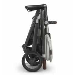 Uppababy Single Strollers*- Cruz V2 Stroller, Anthony (Carbon/Chestnut Leather/White & Grey Chenille)
