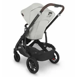 Uppababy Single Strollers*- Cruz V2 Stroller, Anthony (Carbon/Chestnut Leather/White & Grey Chenille)