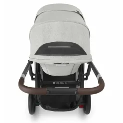 Uppababy Single Strollers*- Cruz V2 Stroller, Anthony (Carbon/Chestnut Leather/White & Grey Chenille)