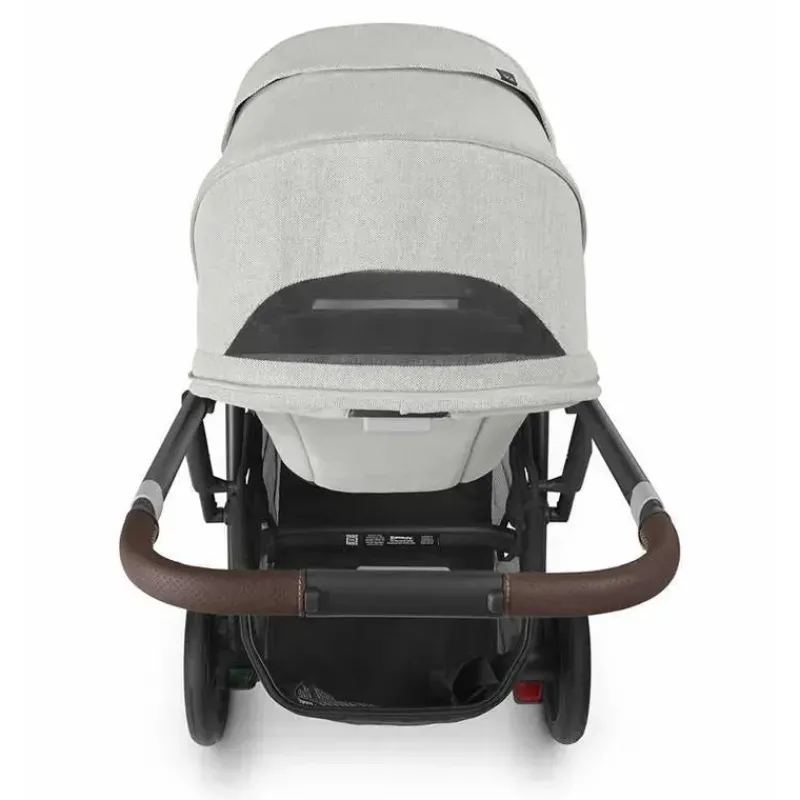 Uppababy Single Strollers*- Cruz V2 Stroller, Anthony (Carbon/Chestnut Leather/White & Grey Chenille)