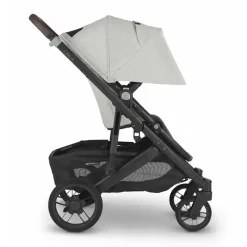Uppababy Single Strollers*- Cruz V2 Stroller, Anthony (Carbon/Chestnut Leather/White & Grey Chenille)