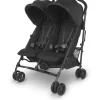 Uppababy Umbrella Strollers*- G-LINK V2 Side by Side Double Stroller, Jake (Charcoal/Carbon)
