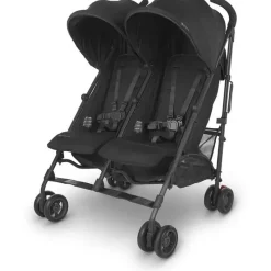 Uppababy Umbrella Strollers*- G-LINK V2 Side by Side Double Stroller, Jake (Charcoal/Carbon)